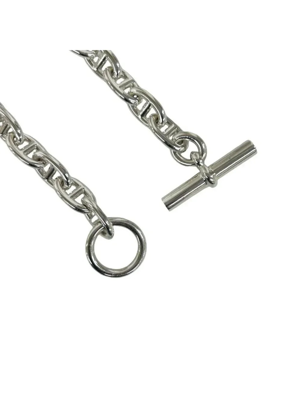 Hermes Chaine D'ancre MM 16 Links Bracelet 925 Sterling Silver